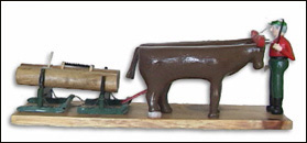 Garfield Campbell Oxen and Sled