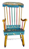 Joe Norris Painted Rocking Chair
