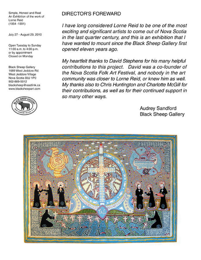 Lorne Reid Exhibition