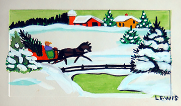 Maud Lewis Horses And Sleigh